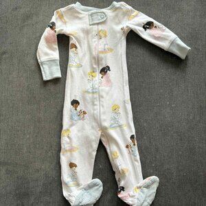 TBBC Beaufort Bonnet Patience & Prayer Night Night Baby Footie PJs 0-3 3M EUC